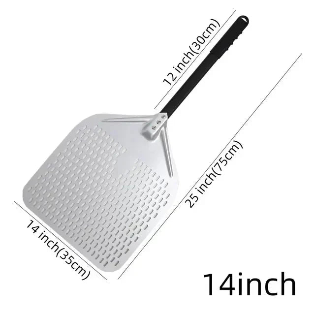 Big Pizza Perforert Spade Paddle Håndtak for Ovn Pizza Baking Verktøy | Skanto