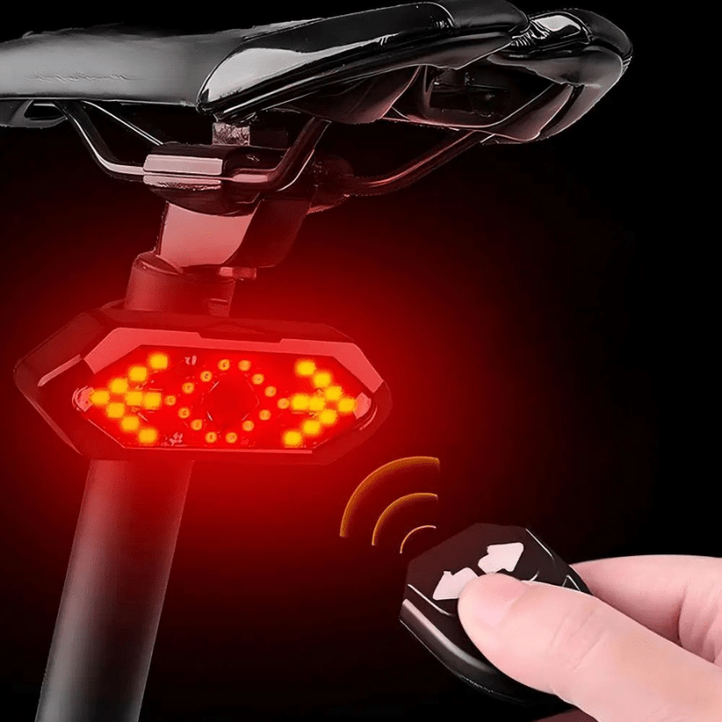 Skanto | BikeGuard Light – Oppladbart sykkel baklys med fjernkontroll og 32 LEDs for maksimal sikkerhet