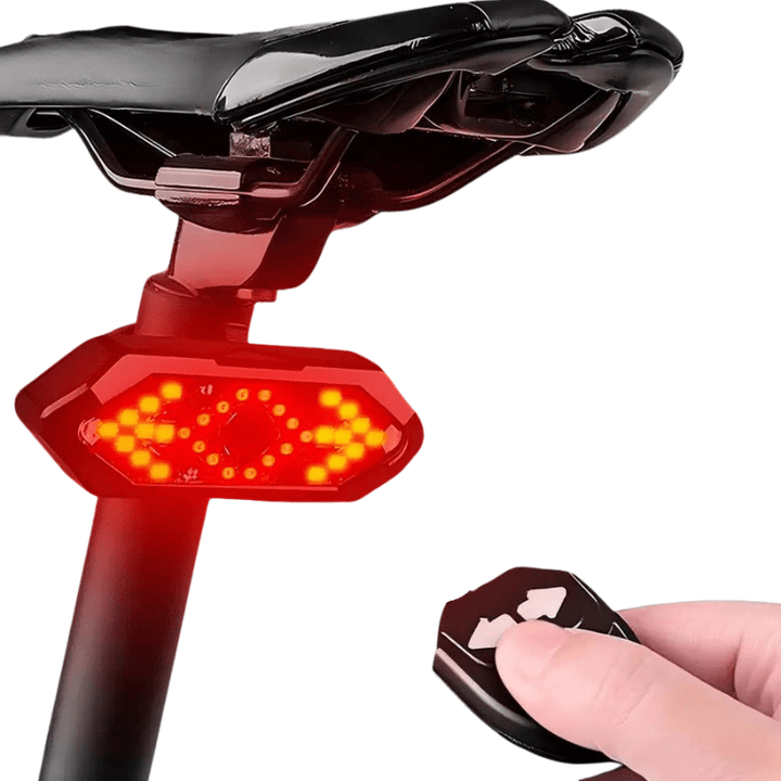 Skanto | BikeGuard Light – Oppladbart sykkel baklys med fjernkontroll og 32 LEDs for maksimal sikkerhet