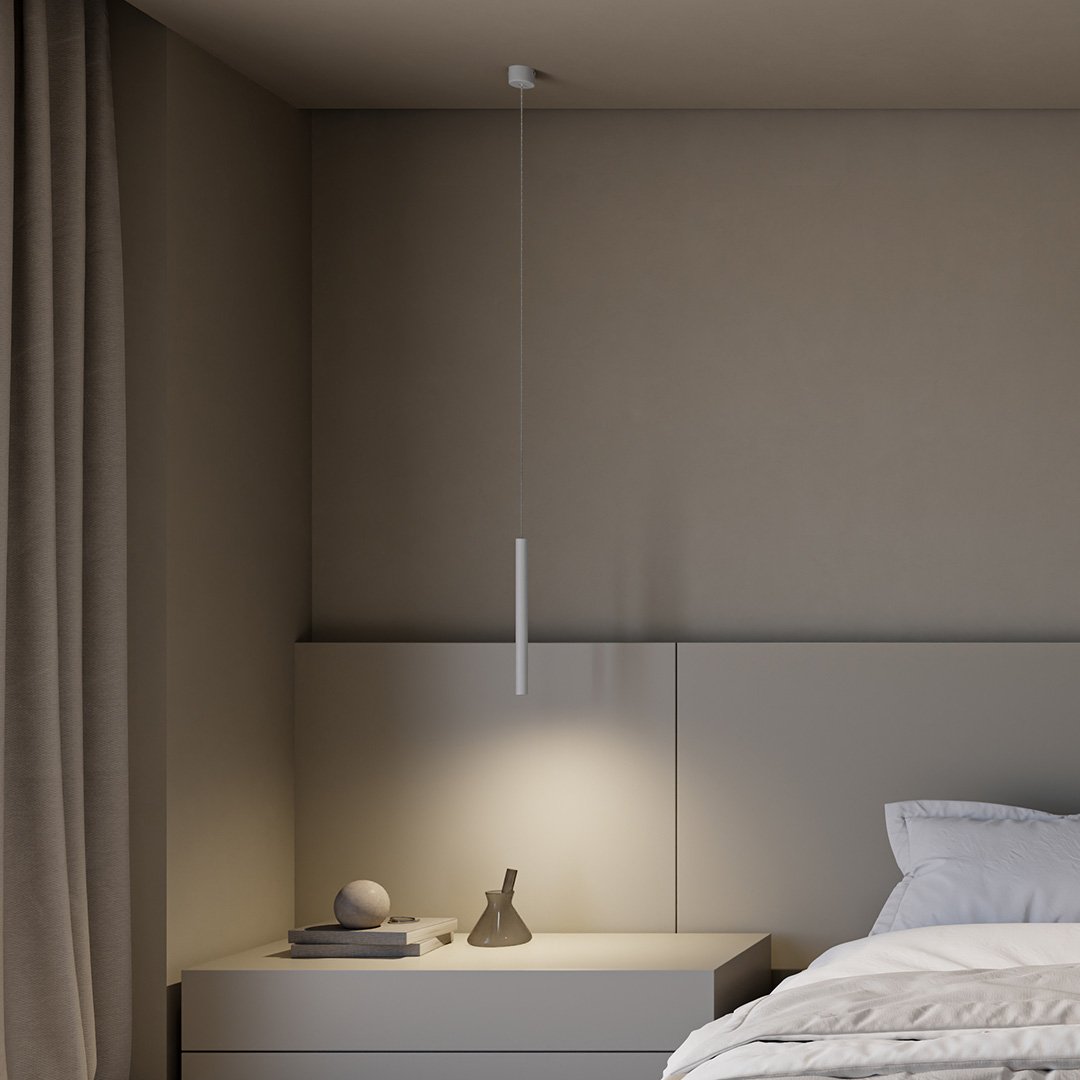 Skanto | RayAura Minimalistisk LED Pendellampe | Moderne Design | Elegant Taklampe for Stue & Kontor