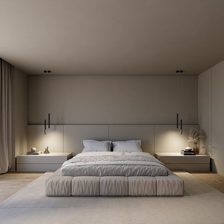 Skanto | RayAura Minimalistisk LED Pendellampe | Moderne Design | Elegant Taklampe for Stue & Kontor