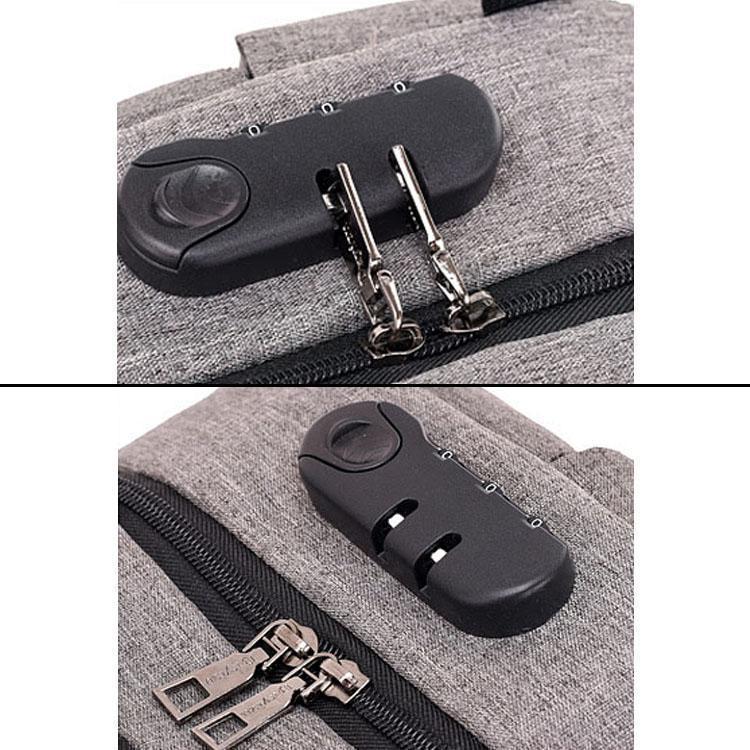 Skanto | 3-pinners lås anti tyveri USB ryggsekk