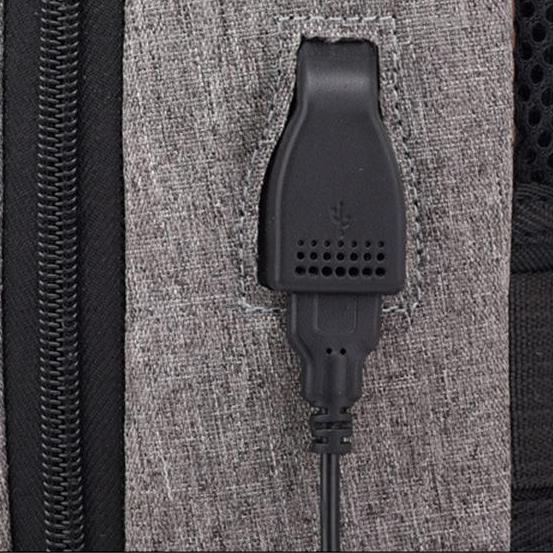 Skanto | 3-pinners lås anti tyveri USB ryggsekk