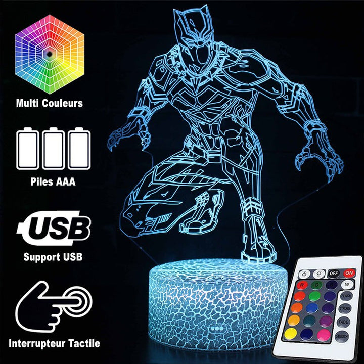 Skanto | 3D Lampe Marvel Black Panther Stealth