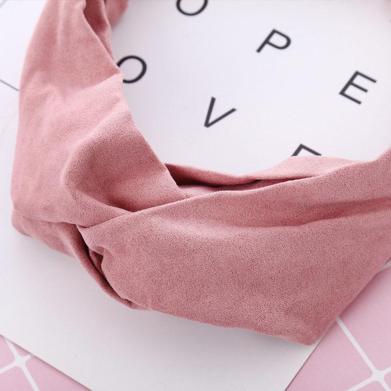 Skanto | Vintage Cross Knot Suede Hodebånd