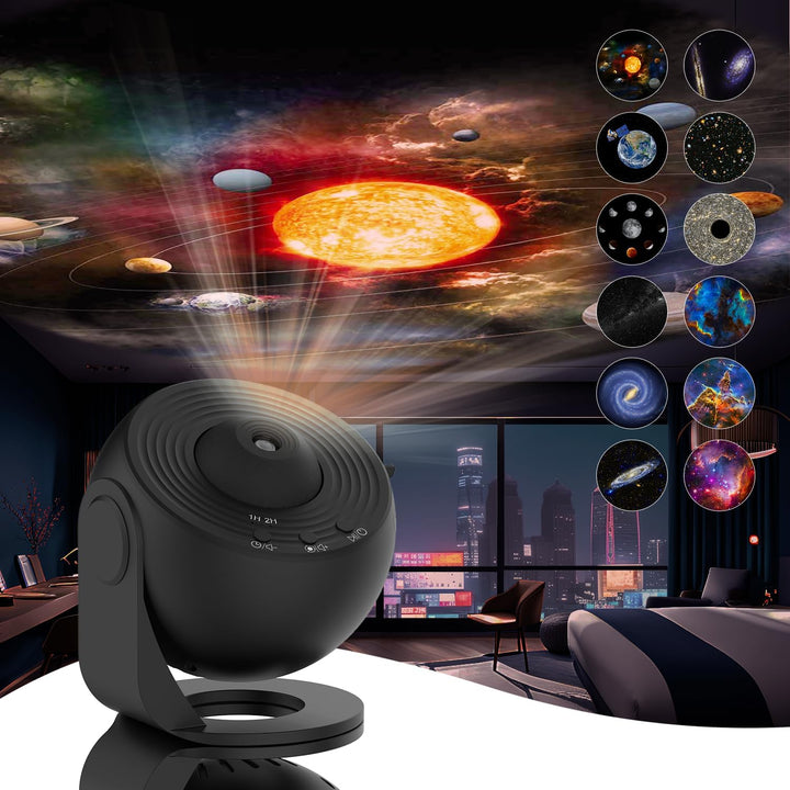 Skanto | 360° AstroLuxe Stjerneprojektor — Forvandl rommet ditt til din personlige avslapningsgalakse full av magiske stjerneløyeblikk