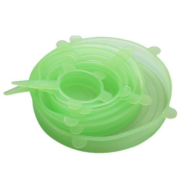 Norvo | Air Tight Silikon Mattrygghet Lokk (Sett med 6)