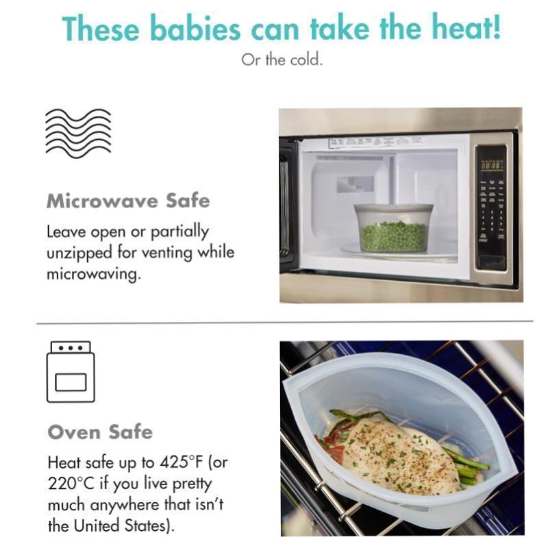 Norvo | Mat- og væskesilikon stående glidelås