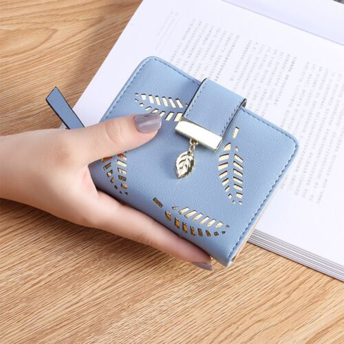 Skanto | GoldenLeaf PU Lær lommebok med blad charm design