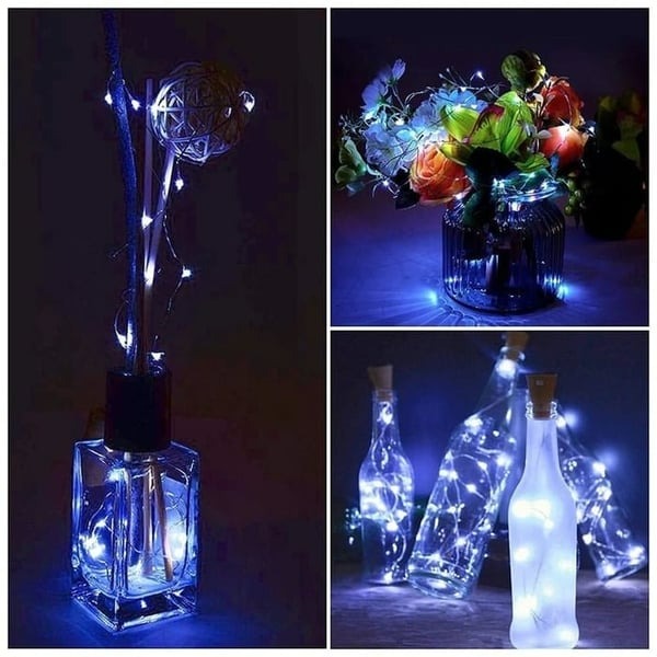 Led Flaske Lys Kork Natt Lys DIY Dekor | Skanto