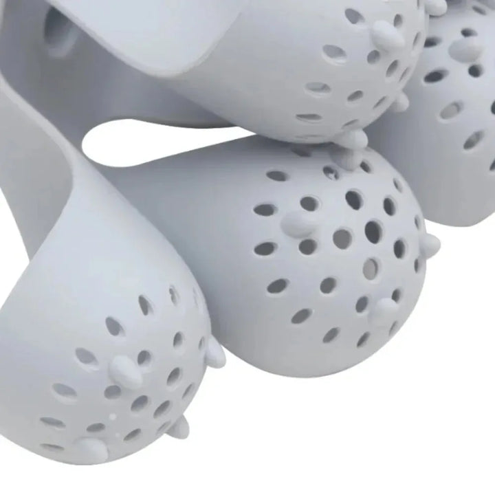 Kokt Eggholder Silikon Egg Damper Tray med Antiskåll Håndtak | Skanto