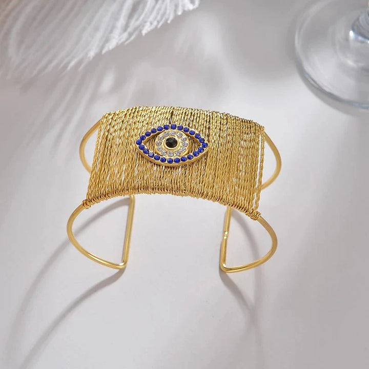 Skanto | Bold Boho Bred Åpning Armring