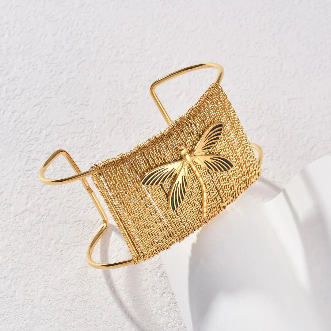 Skanto | Bold Boho Bred Åpning Armring
