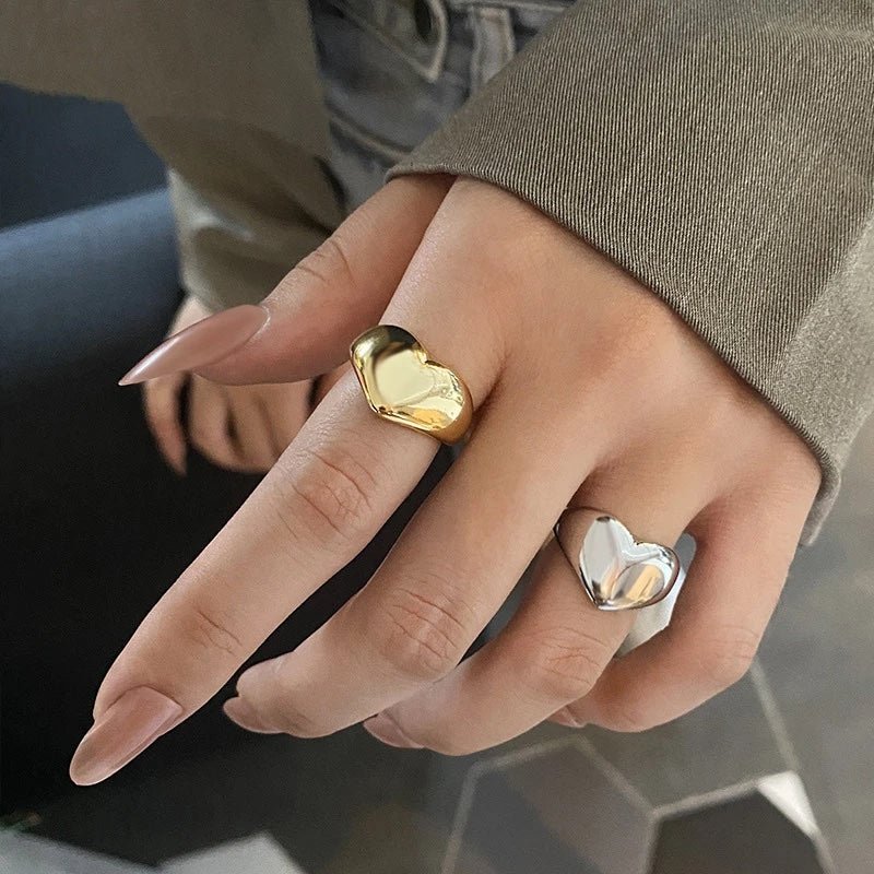 Skanto | Dristige Statement Hjerte Ringer