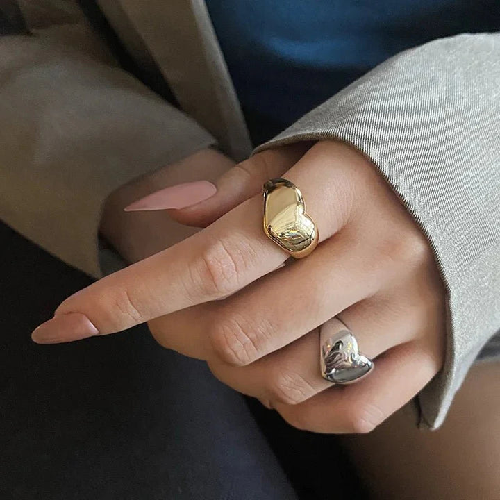 Skanto | Dristige Statement Hjerte Ringer