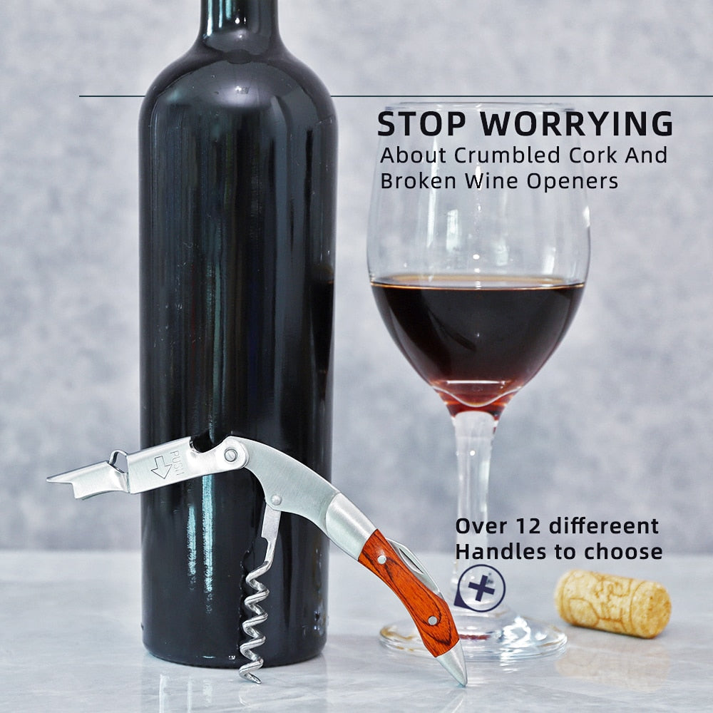 Flaskeåpner og foliekniv gave til vinelskere vin korketrekker | Skanto