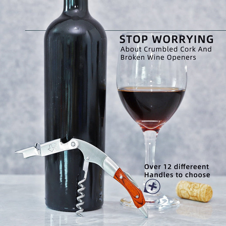 Flaskeåpner og foliekniv gave til vinelskere vin korketrekker | Skanto