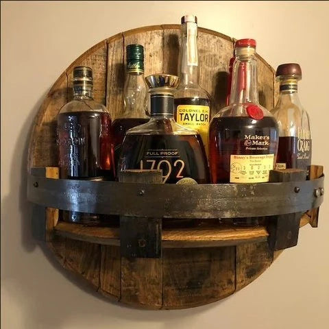 Skanto | Bourbon Whiskey Fat Hylle - Rustikke Bar Tilbehør