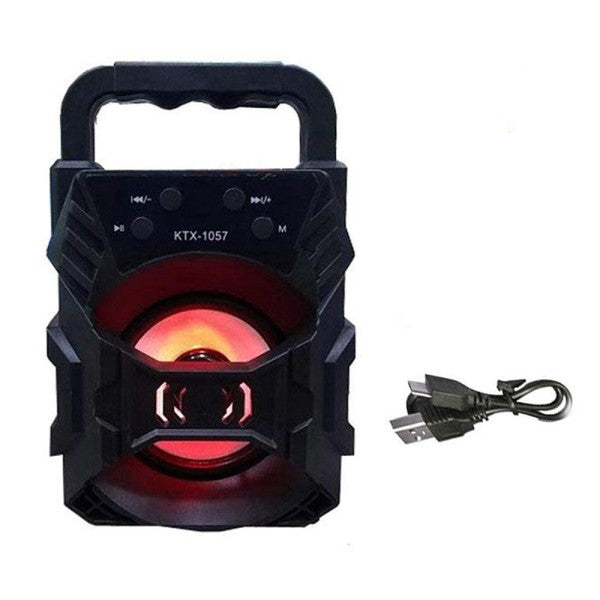 Skanto | SoundPulse Trådløs Høyttaler – Bluetooth Høyttaler med FM, USB & Lysshow