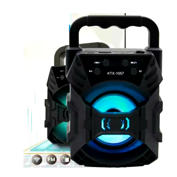 Skanto | SoundPulse Trådløs Høyttaler – Bluetooth Høyttaler med FM, USB & Lysshow