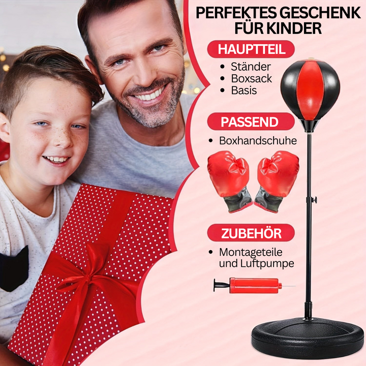 BoksFun JuniorSet – Justerbar boksepose med hansker for barn | Skanto