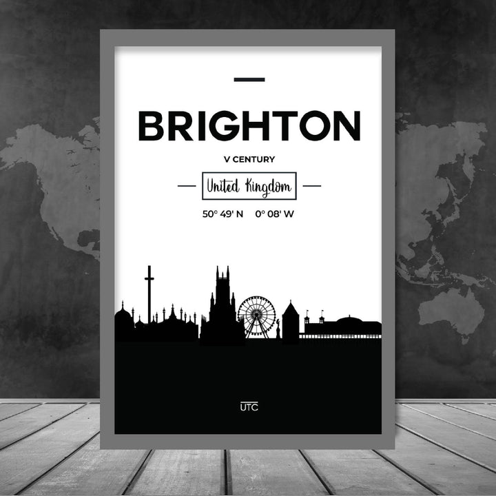 Brightons skyline-bybildetrykk