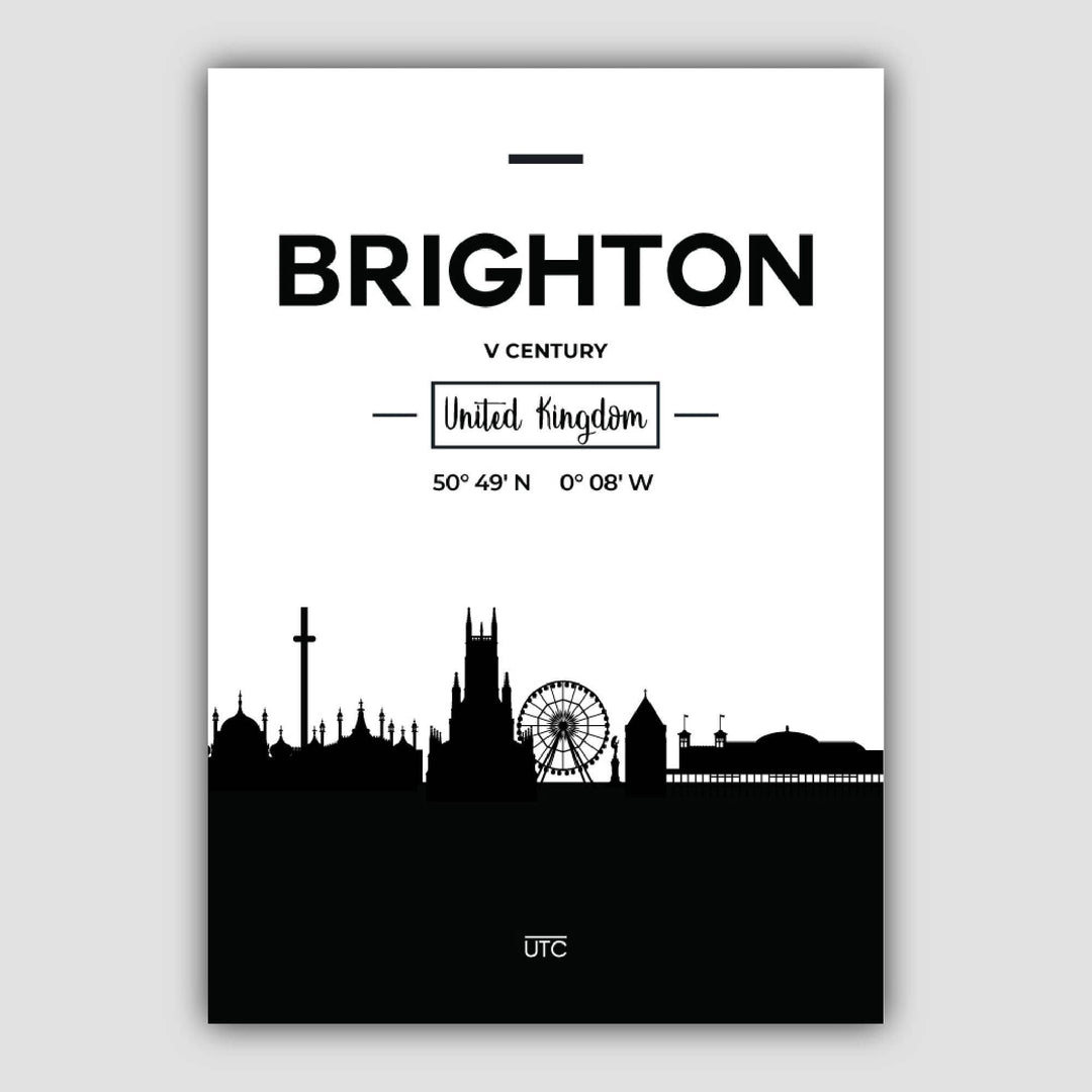Brightons skyline-bybildetrykk