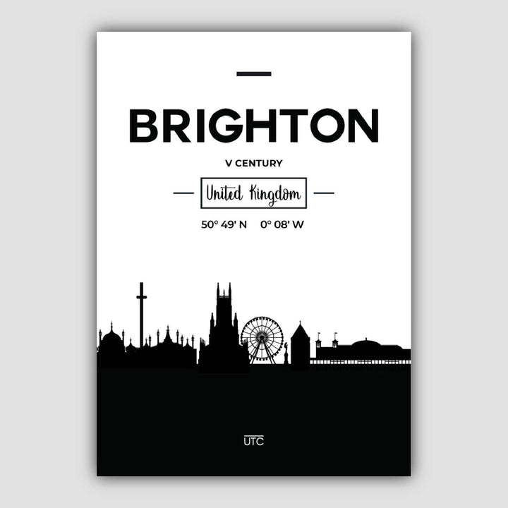 Brightons skyline-bybildetrykk