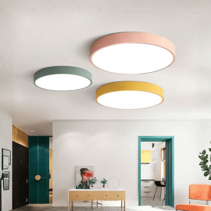 Rund LED Flush Taklampe | Skanto