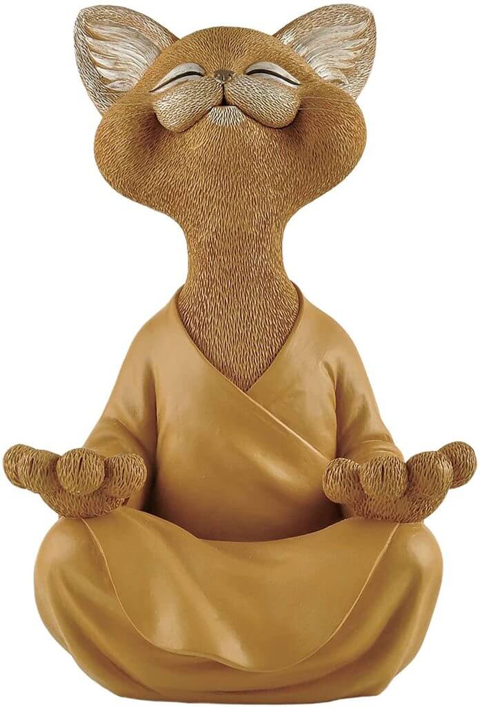 Skanto | Buddha katt med et meditativt uttrykk og spirituell budskap