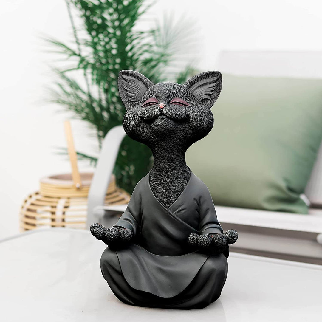 Skanto | Buddha katt med et meditativt uttrykk og spirituell budskap