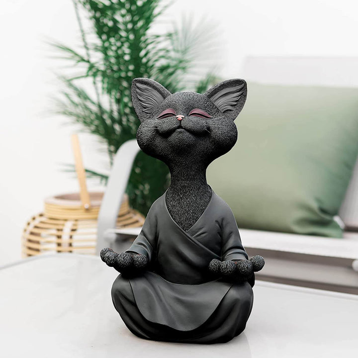 Skanto | Buddha katt med et meditativt uttrykk og spirituell budskap