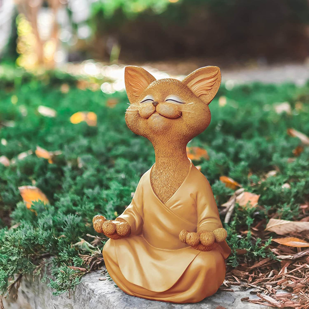 Skanto | Buddha katt med et meditativt uttrykk og spirituell budskap