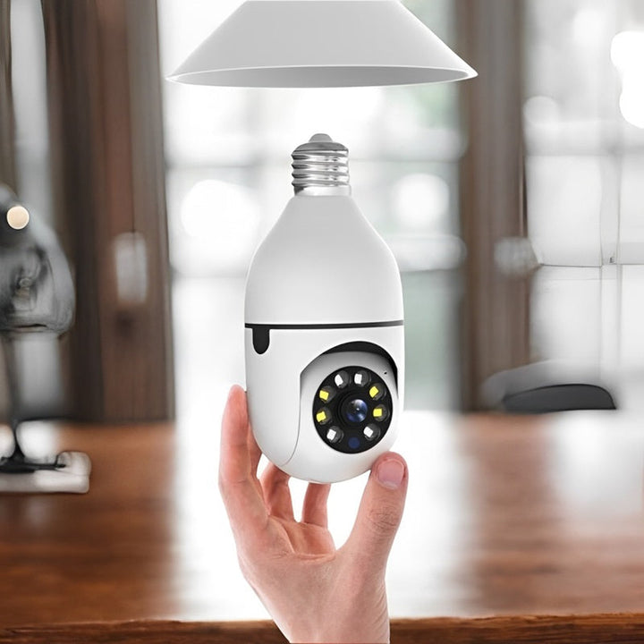 Skanto | Smart 360° Lyspære Sikkerhetskamera med 1080P HD