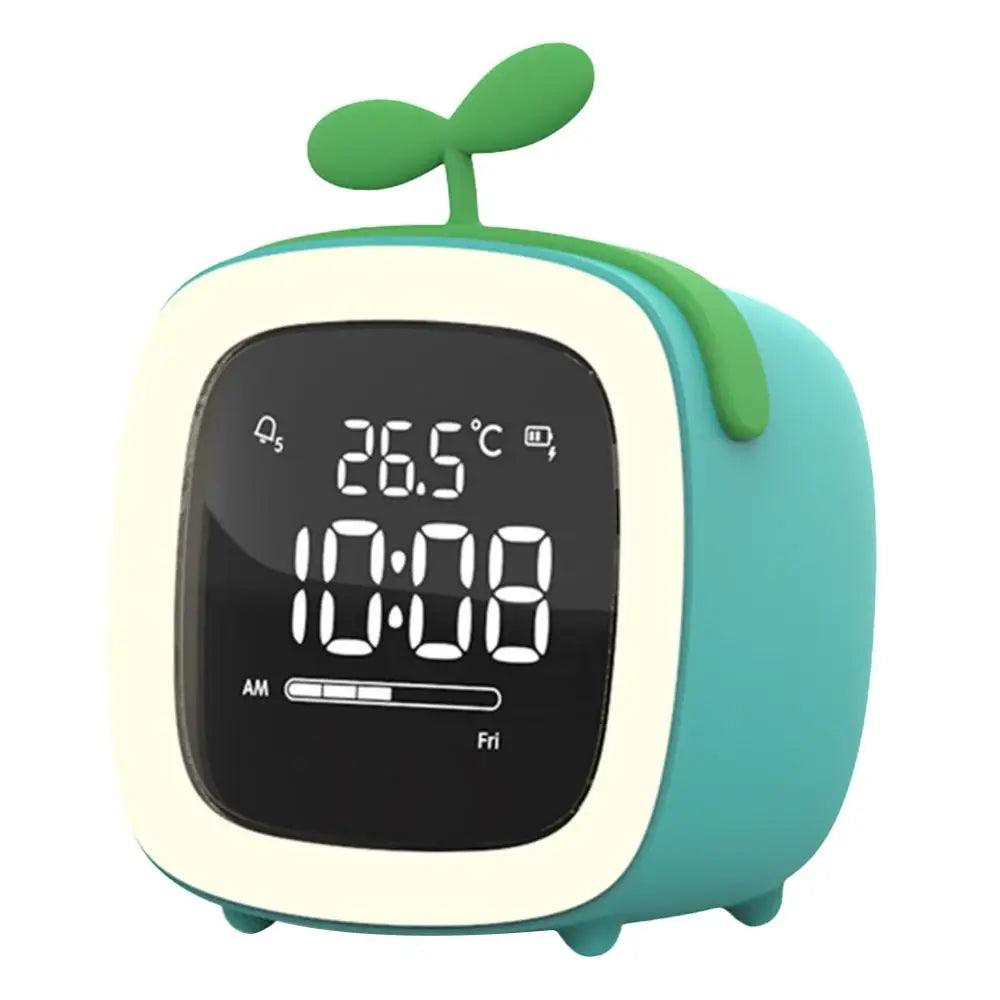 Skanto | BunnyGlow - LED Vekkerklokke – Nattlampe med Digital Skjerm & Timer