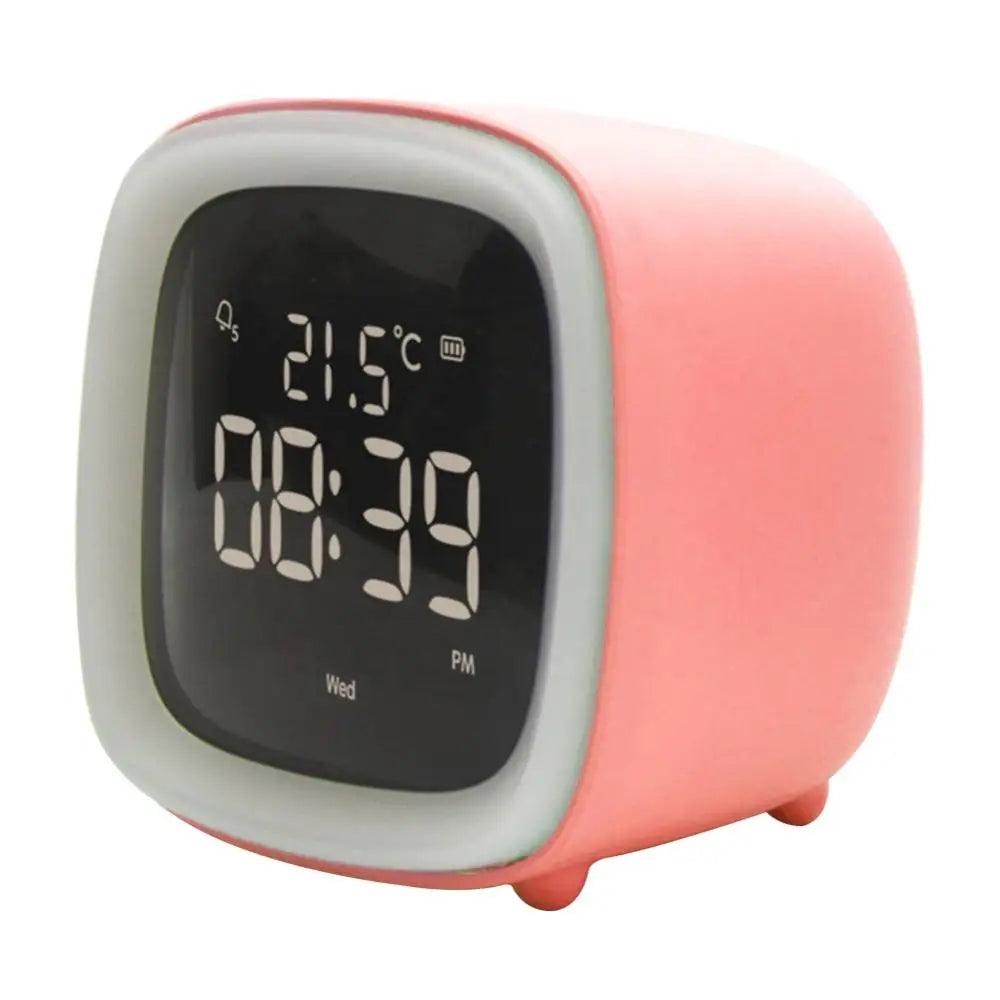 Skanto | BunnyGlow - LED Vekkerklokke – Nattlampe med Digital Skjerm & Timer