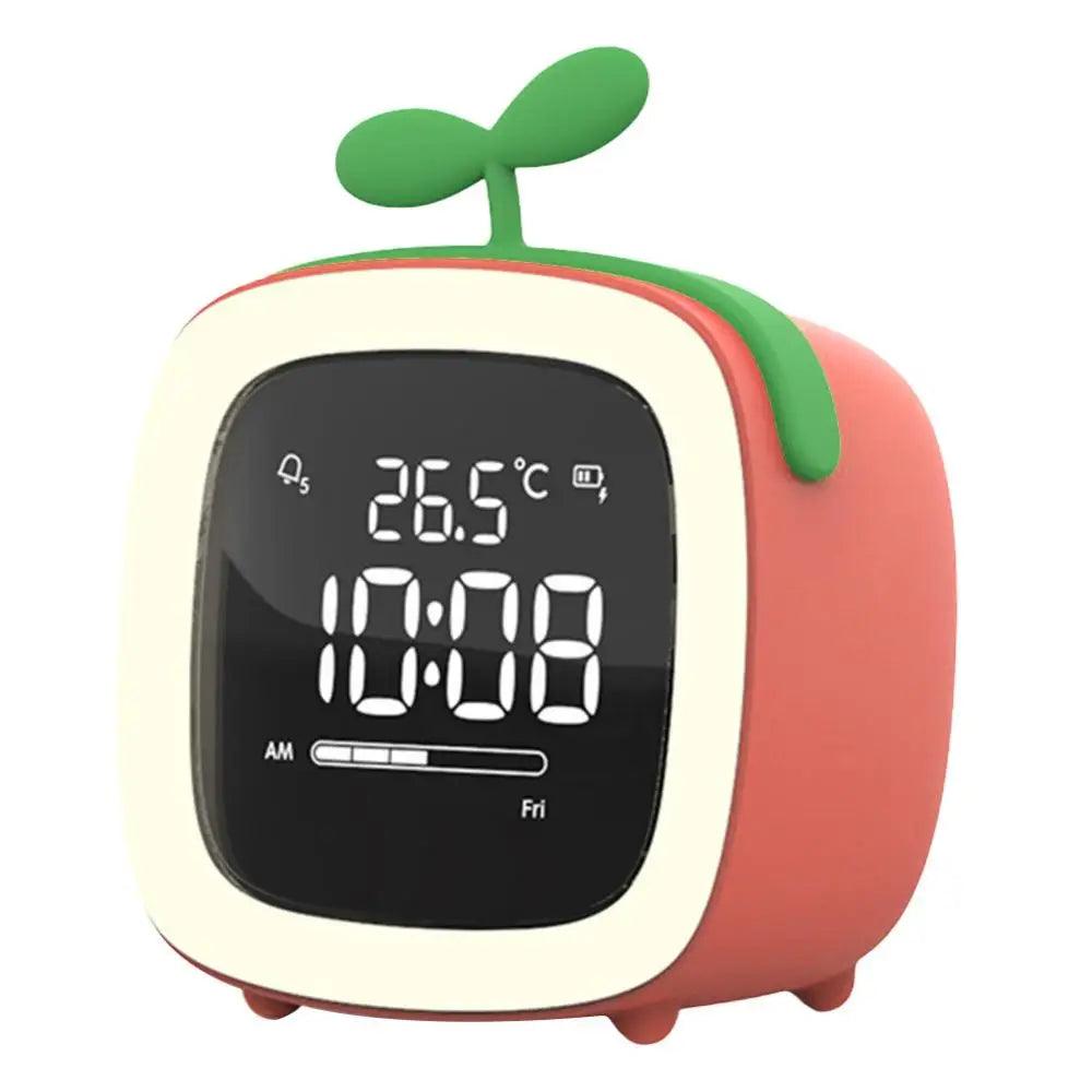 Skanto | BunnyGlow - LED Vekkerklokke – Nattlampe med Digital Skjerm & Timer
