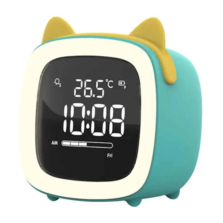 Skanto | BunnyGlow - LED Vekkerklokke – Nattlampe med Digital Skjerm & Timer