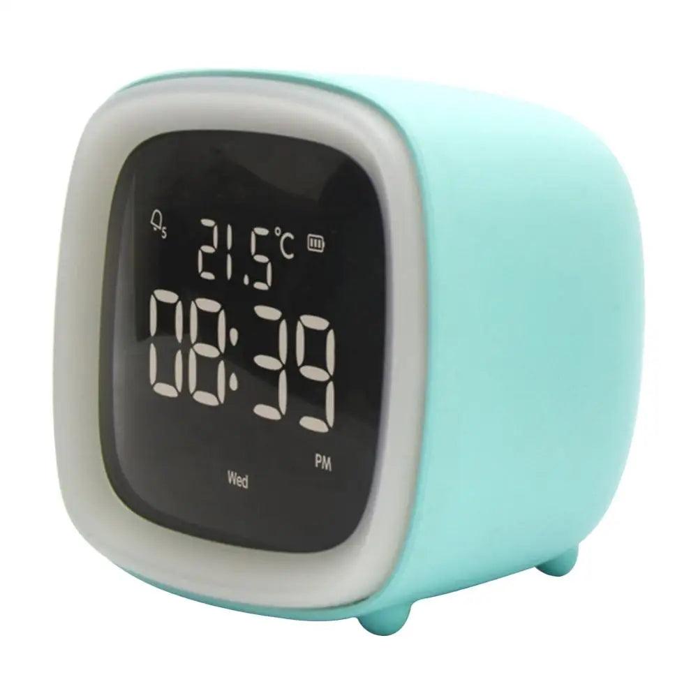 Skanto | BunnyGlow - LED Vekkerklokke – Nattlampe med Digital Skjerm & Timer