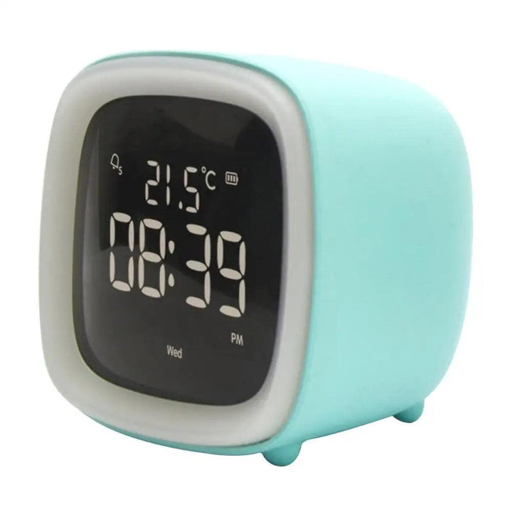 Skanto | BunnyGlow - LED Vekkerklokke – Nattlampe med Digital Skjerm & Timer