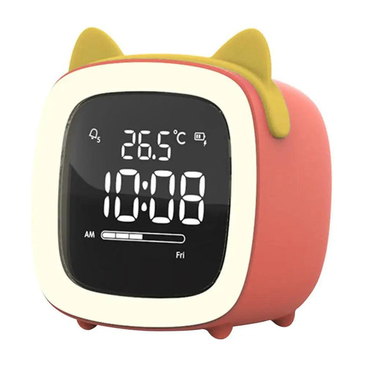 Skanto | BunnyGlow - LED Vekkerklokke – Nattlampe med Digital Skjerm & Timer