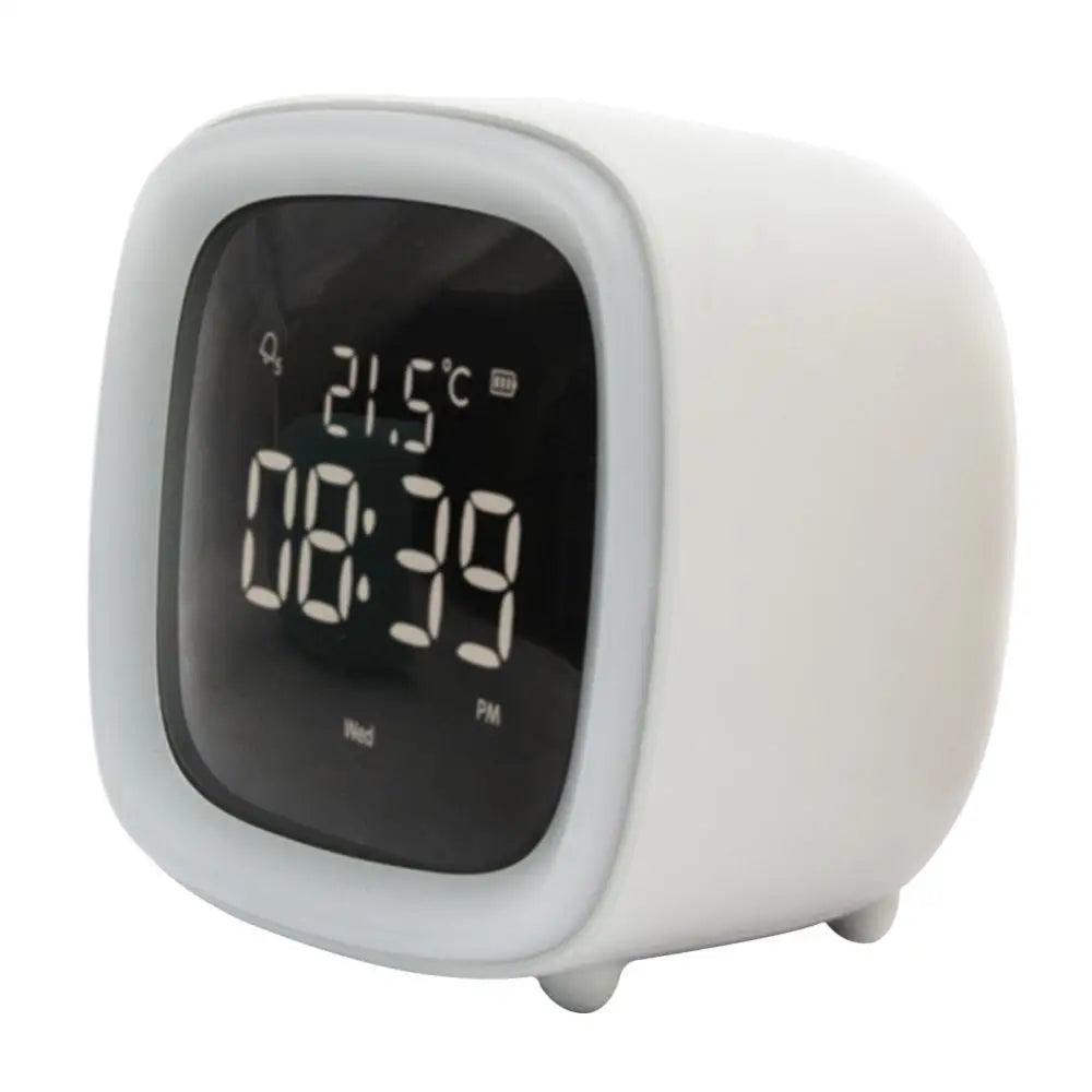 Skanto | BunnyGlow - LED Vekkerklokke – Nattlampe med Digital Skjerm & Timer