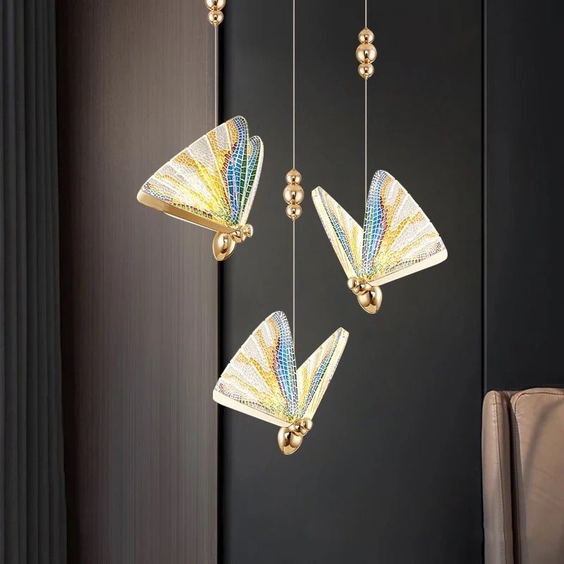 Skanto | FlareWing – Kunstnerisk sommerfuglformet LED pendellampe
