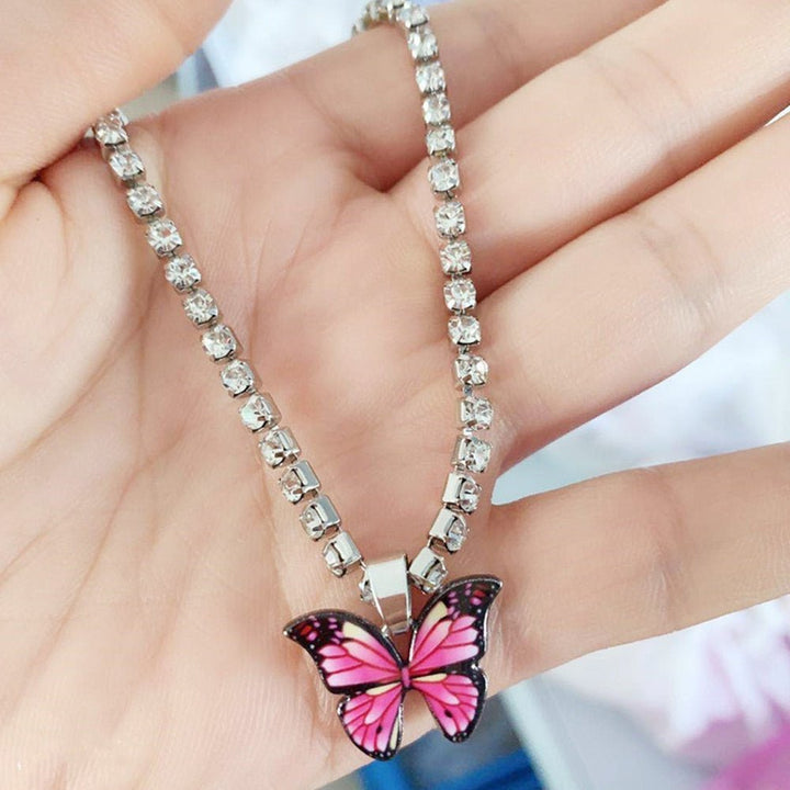 Skanto | Sommerfugl Rhinestone Anklet