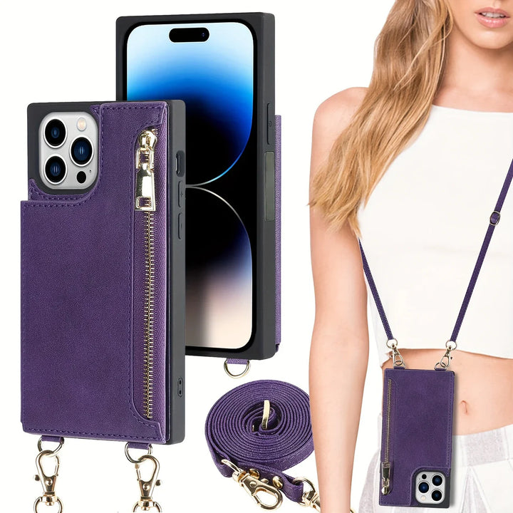 Skanto | 3i1 Telefonveske med kort- og myntlomme crossbody veske