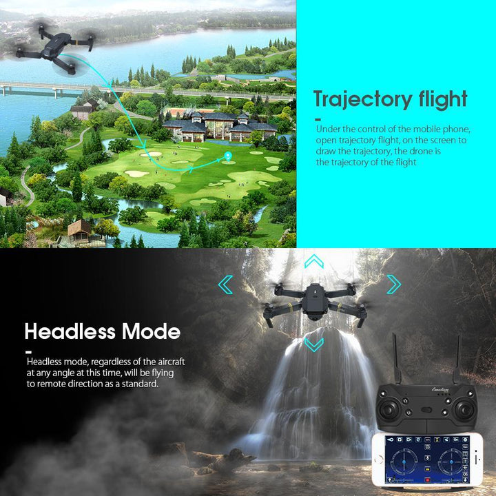 Skanto | Skyhawk HD sammenleggbar luft selfie drone med kamera 2MP