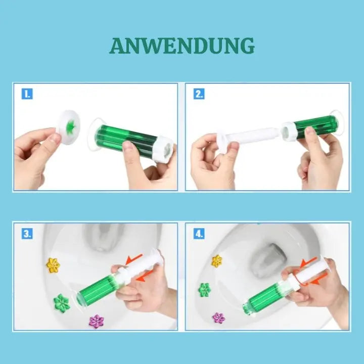 Skanto | 12-dels gel stempelsett for toalettet — Forvandle hver spyling til en eksplosjon av uimotståelig friskhet!