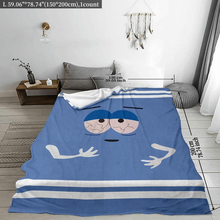Skanto | Ultra-myke tegneserie design flanellteppe