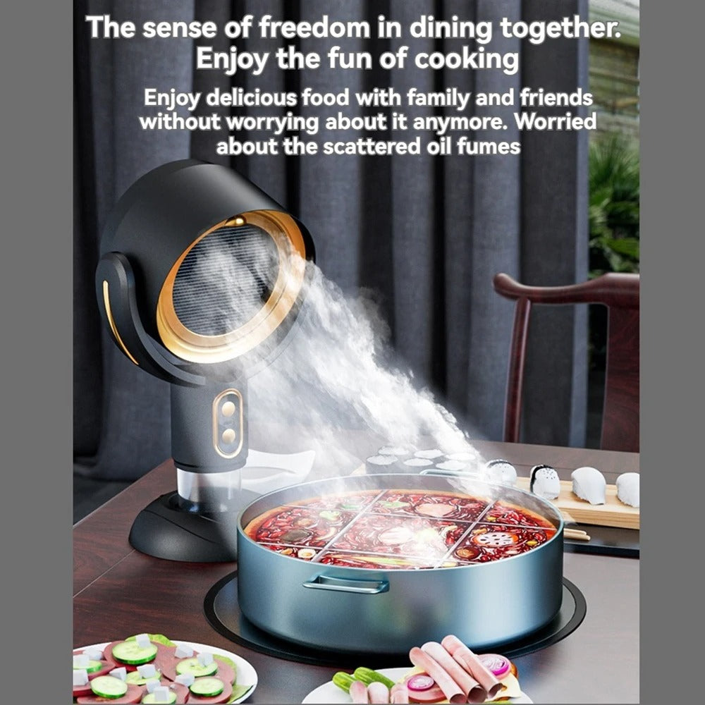 Norvo | SmokeAway Venti – Bærbar Luftrenser Vifte med Ion Teknologi og USB Lader