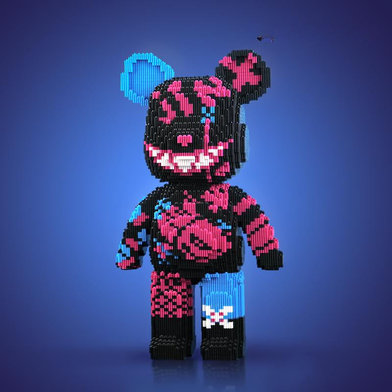 Skanto | DIY Pixel Art Blokk Bjørn Figurer – Kreativ Bygging & Samle Utstilling